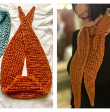 Aurelis Scarf Free Knitting Pattern and Video Tutorial