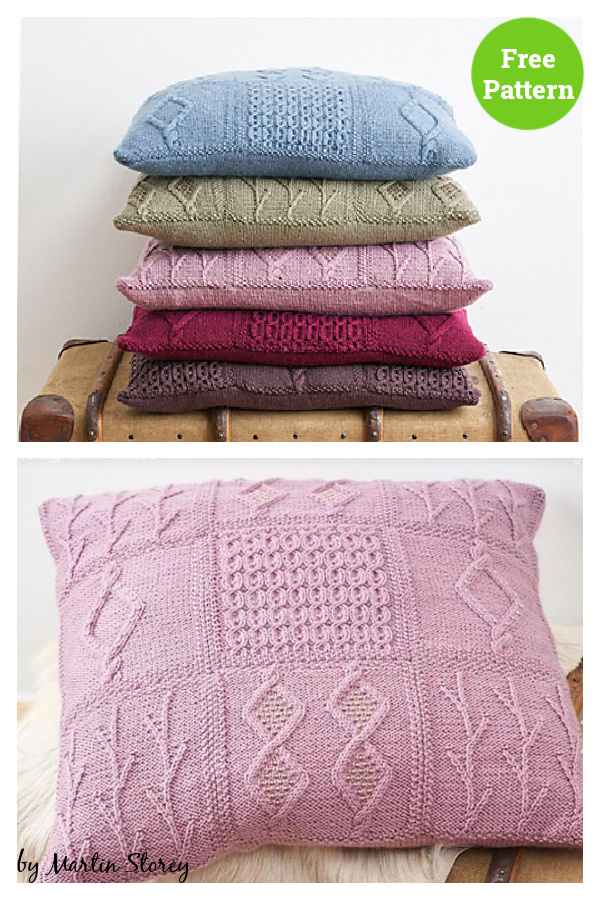 Beaded Cushions Free Knitting Pattern
