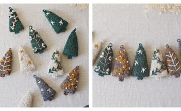 Cosy Christmas Trees Ornaments Free Knitting Pattern Cosy Christmas Trees Ornaments Free Knitting Pattern