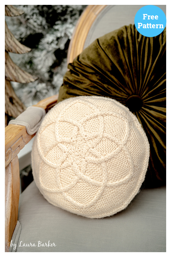 Cozy Celtic Circle Pillow Free Knitting Pattern