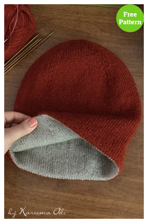 Double Thick Hat Free Knitting Pattern
