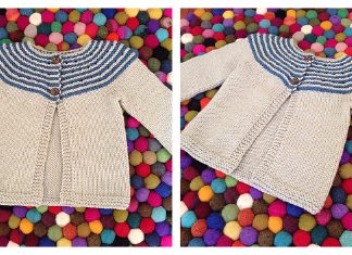 Gidday Baby Cardigan Free Knitting Pattern