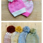Polka-Dot Hat Knitting Pattern
