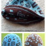 Rectangly Hat Free Knitting Pattern