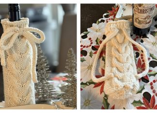 Regift Me Wine Cozy Free Knitting Pattern