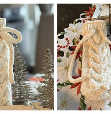 Regift Me Wine Cozy Free Knitting Pattern