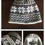 Reindeer Hat Reversible Free Knitting Pattern