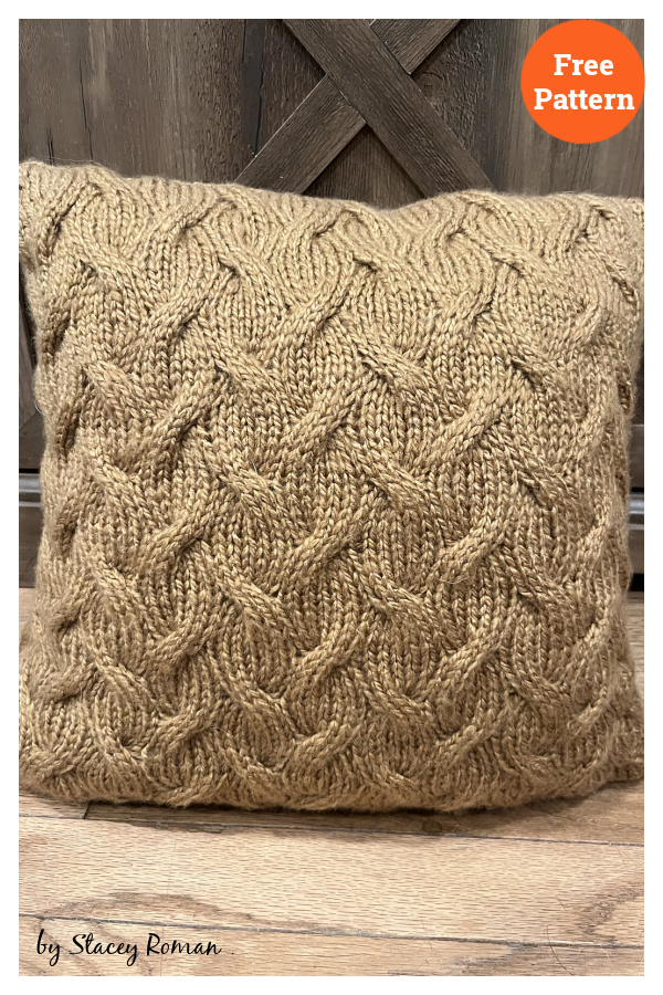 Sandy Waves Pillow Free Knitting Pattern