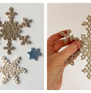 Snowflake Free Knitting Pattern Snowflake Free Knitting Pattern