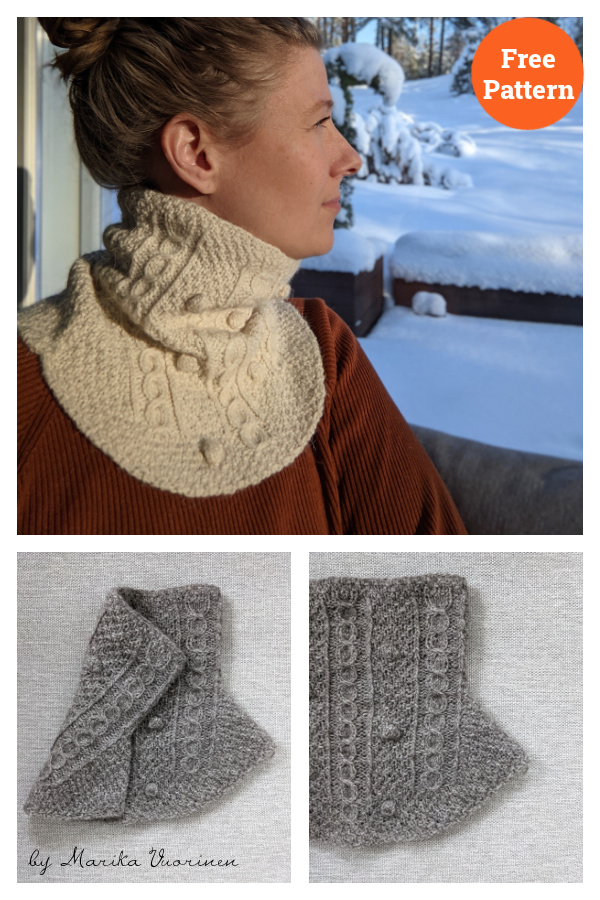 Talvikki Collar Free Knitting Pattern