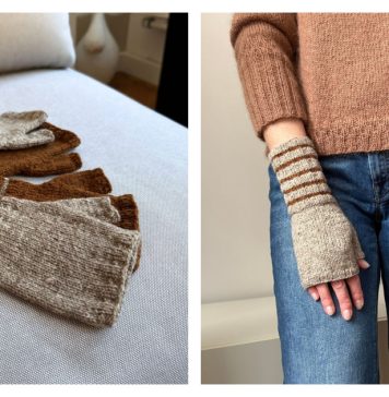 Toffee Mitts Knitting Pattern
