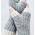 Warm Hands Fingerless Gloves Free Knitting Pattern