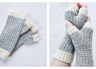 Warm Hands Fingerless Gloves Free Knitting Pattern