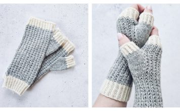 Warm Hands Fingerless Gloves Free Knitting Pattern