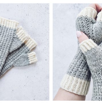 Warm Hands Fingerless Gloves Free Knitting Pattern
