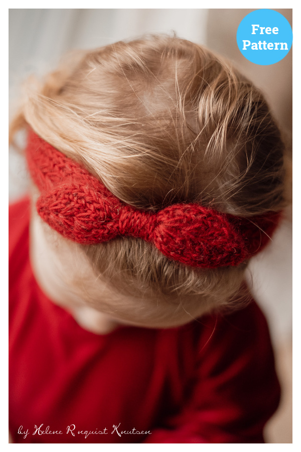 Wisteria Headband Free Knitting Pattern