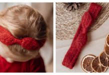 Wisteria Headband Free Knitting Pattern