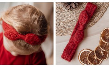 Wisteria Headband Free Knitting Pattern