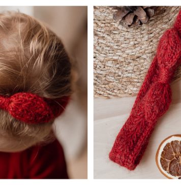 Wisteria Headband Free Knitting Pattern