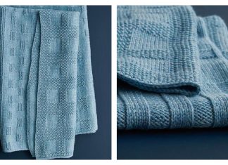Blueprint Blanket Free Knitting Pattern