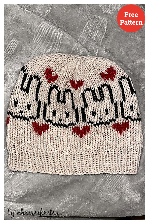 Bunny Beanie Free Knitting Pattern