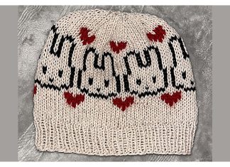 Bunny Beanie Free Knitting Pattern
