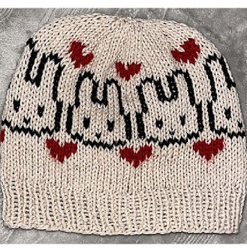 Bunny Beanie Free Knitting Pattern