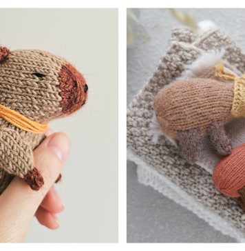 Capybara Toy Knitting Patterns