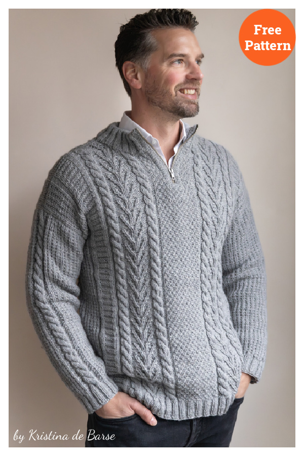 Classic Fisherman’s Sweater Free Knitting Pattern