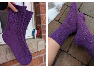 Crocus Socks Free Knitting Pattern