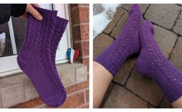 Crocus Socks Free Knitting Pattern