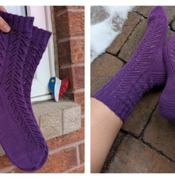 Crocus Socks Free Knitting Pattern