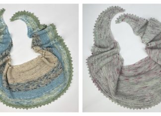Easy Stash Yarn Shawl Free Knitting Pattern