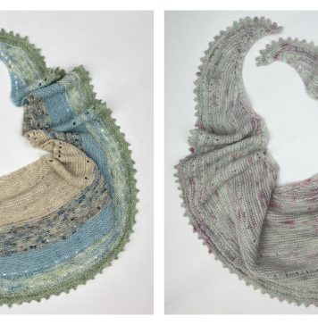 Easy Stash Yarn Shawl Free Knitting Pattern