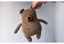 Little Teddy Bear Free Knitting Pattern and Video Tutorial