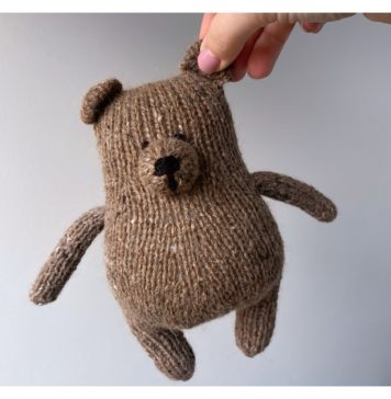 Little Teddy Bear Free Knitting Pattern and Video Tutorial