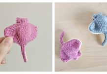Manta Ray Toy Free Knitting Pattern