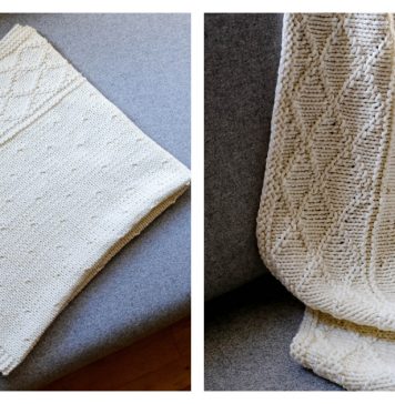 Merry Baby Blanket Free Knitting Pattern