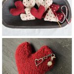 Stuffed Hearts Free Knitting Pattern