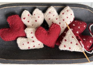 Stuffed Hearts Free Knitting Pattern