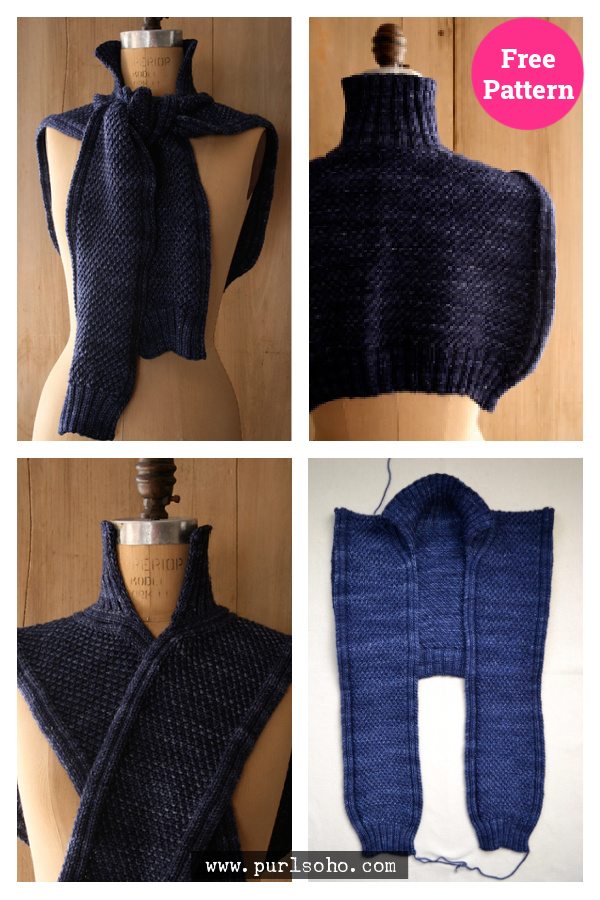 Sweater Shawl Free Knitting Pattern