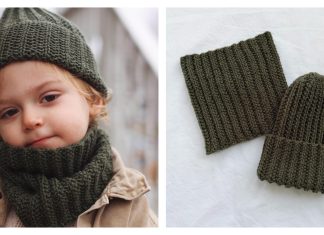 Trailway Hat and Cowl Set Free Knitting Pattern