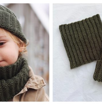 Trailway Hat and Cowl Set Free Knitting Pattern