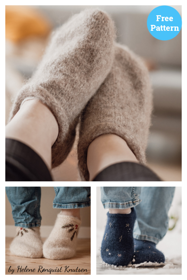 Community Slippers Free Knitting Pattern