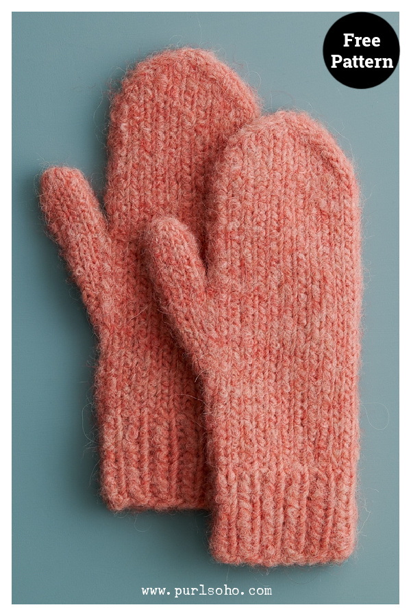 Cumulus Mittens Free Knitting Pattern