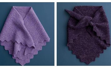 Larkspur Bandana Free Knitting Pattern Larkspur Bandana Free Knitting Pattern