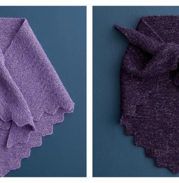 Larkspur Bandana Free Knitting Pattern Larkspur Bandana Free Knitting Pattern