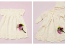 Luster Lace Kids Dress Free Knitting Pattern