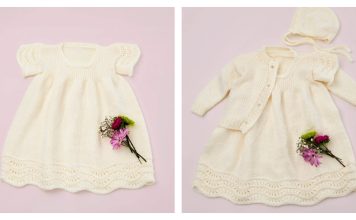 Luster Lace Kids Dress Free Knitting Pattern Luster Lace Kids Dress Free Knitting Pattern