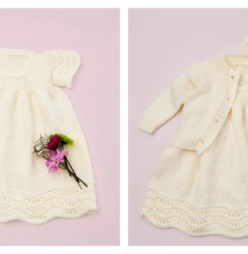 Luster Lace Kids Dress Free Knitting Pattern Luster Lace Kids Dress Free Knitting Pattern
